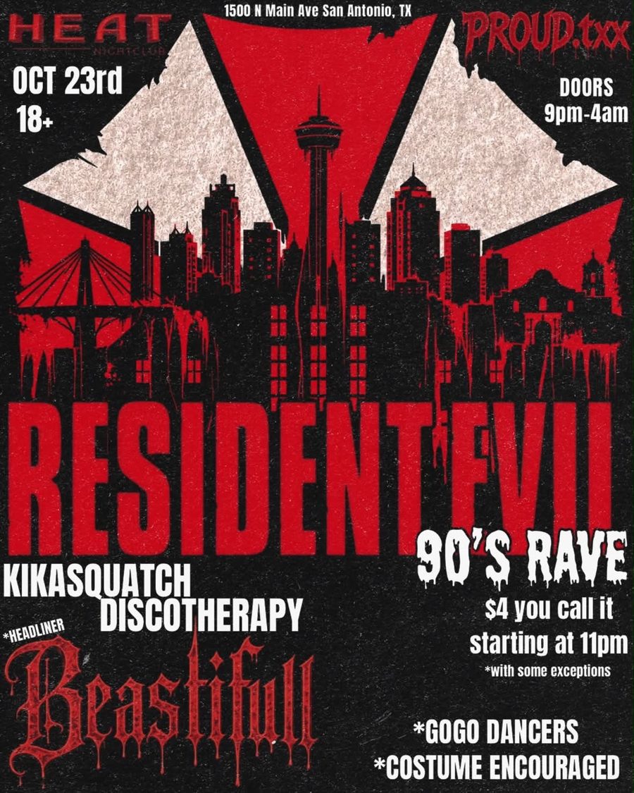 Resident Evil 90's Rave flyer